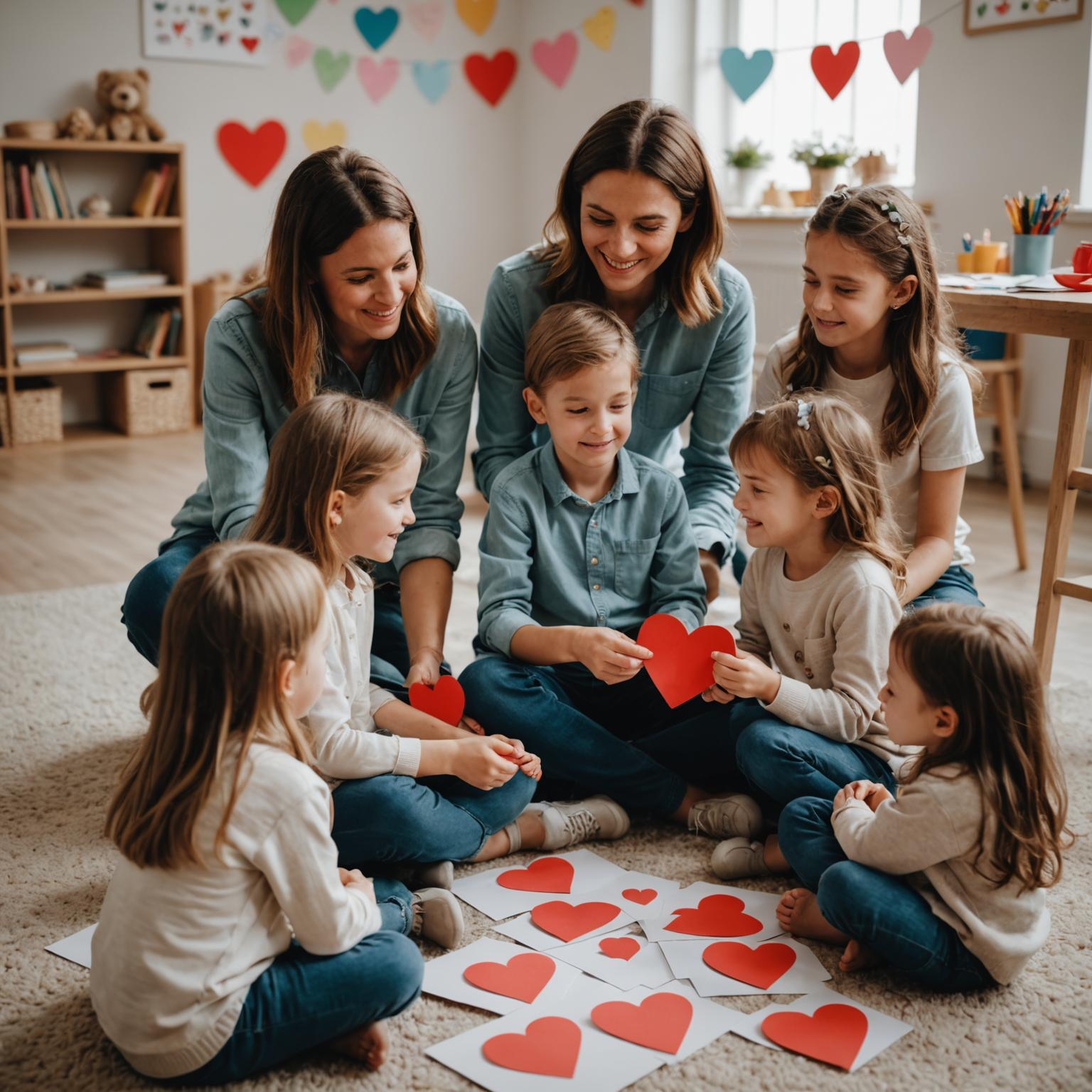 Walentynki w przedszkolu – jak rozmawiać o uczuciach z dziećmi?